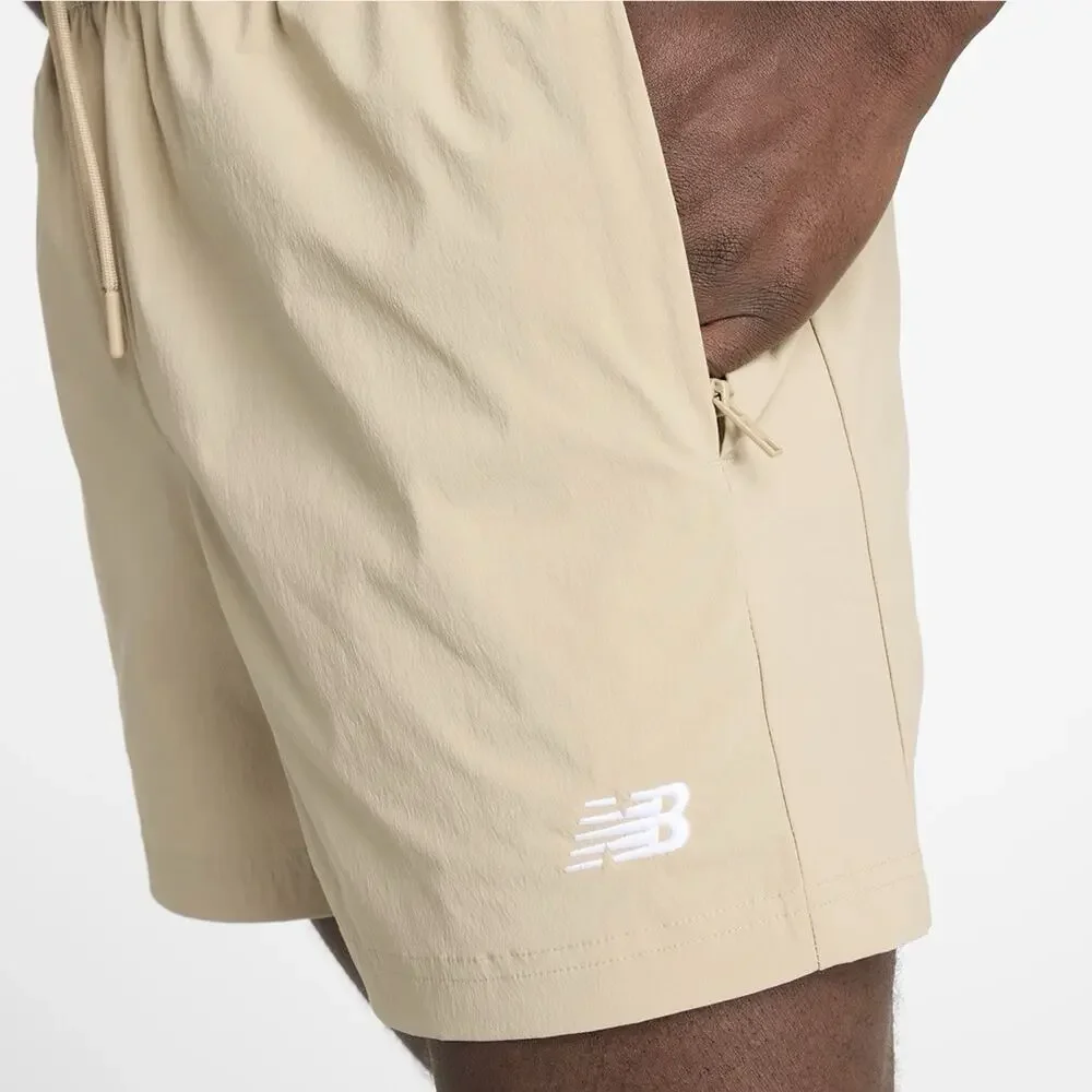 New Balance Shorts Size XL Mens Light Brown Woven 5